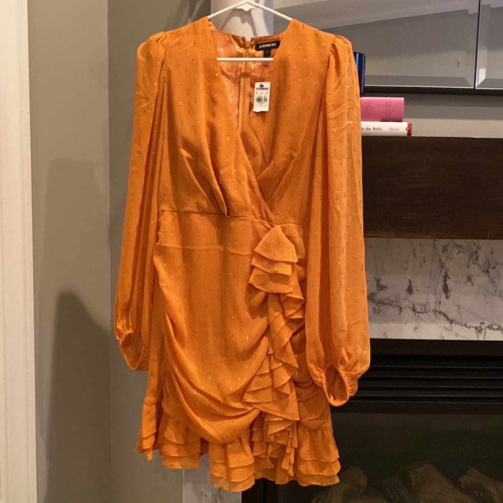 NWT-Express orange dress-S